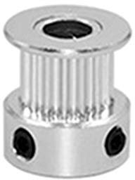 Pnloog-Zahnriemenscheibe Aluminium GT2 11mm Breite 20 Zähne Timing Drive Riemenscheibe, stämmige Räder Zahnrad für 3D Drucker Bohrung = 4mm / 5mm / 6mm / 6,35mm / 8mm