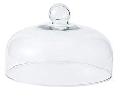 XIALIUXIA Mikrowellenabdeckhaube/Mikrowellen Abdeckung/Fliegenhaube,Kuchenkuppel, transparente Glaskuppelabdeckung Home Kitchen Dome Gemüsekuppel Keep Fresh Cover Food Server Mehrzweck 18/23/26cm