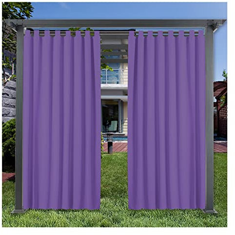 Outdoor Vorhang Wetterfest und Sonnenschutz Outdoor Vorhänge Wasserdicht Outdoor Vorhang Klettverschluss Geeignet für Fenster Pavillons und Balkone vorhänge Sichtschutz,1 Panele,213*150cm（W*H）
