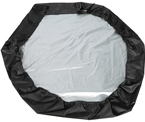 Waterproof Hexagonal Sand Pit Cover for Children, Durable Playground Pool Canopy for Year-round Use (Black)