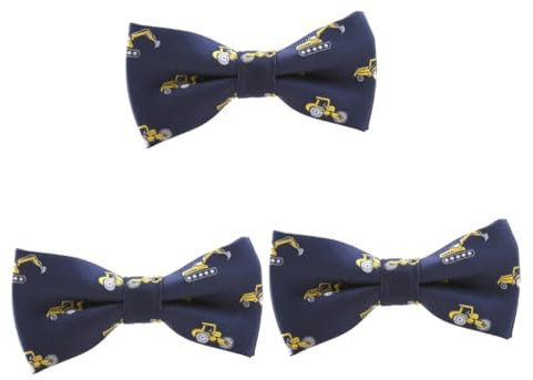 DEARMAMY 3stücke Junge Mädchen Fliege Aus Polyester Mit Cartoon-muster Verstellbar Für Partys Und Besondere Anlässe Für Jungen Und Mädchen Einfach Zu Tragen Farbenfrohes Design