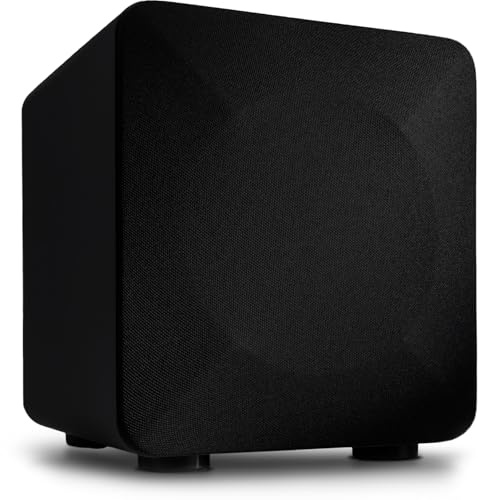 Audioengine S6 210W Compact Powered Mini Subwoofer- Powerful Bass in a Small Package - Great for Desktops, Flats, Offices and Gaming Setups