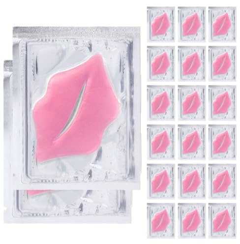 SAFIGLE Mascarilla Labial de Colágeno 20piezas para Cuidado de Labios Varios estilos Almohadillas Portátiles Delicadas en Invierno Varios estilos para Mujeres