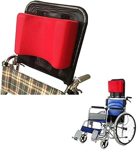 Rollstuhl-kopfstütze Nackenstütze Bequemes Sitzlehnenkissen Kissen Verstellbare Polsterung Für Erwachsene Tragbares Universal-rollstuhlzubehör, Red