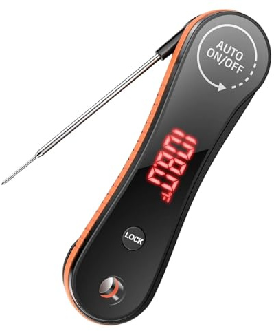 Thermomètres de cuisine professionnels avec fonction de précision - Compteur de température pour barbecue et pâtisserie - Arrêt automatique - Thermomètres de cuisine numériques