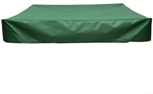 Copertura per sabbiera, quadrata, impermeabile, con coulisse, per esterni, giardino, multi-stile, protezione antipolvere (verde)