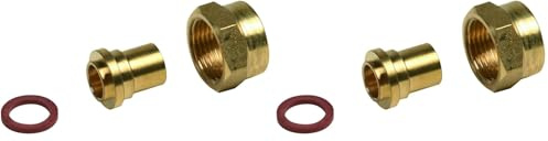 Boutté 1183783 GZR15014 Raccord gaz butane-propane femelle 20 x 150 à braser cuivre ø 14 2 pièces (Lot de 2)