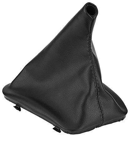 Keenso Car Gear shifter Gaiter, Gear shifter Knob Boot Dust Cover Replacement for E36 E34 E28 E24 1998-2005 Black