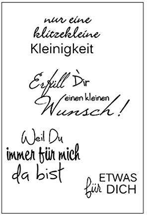 WuLi77 Silikonstempel, Deutsche Silikon Clear Stamps - DIY Stempel Für DIY Album Scrapbooking Fotokarten Dekor