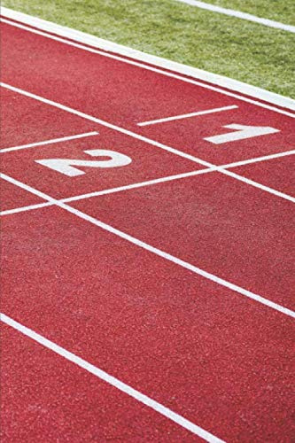 Leichtathletik Trainingsbuch: Tagebuch für alle Leichtathleten und Sportler ♦ Trainingsjournal für über 100 Einträge ♦ 6x9 Format ♦ Motiv: Laufbahn 4