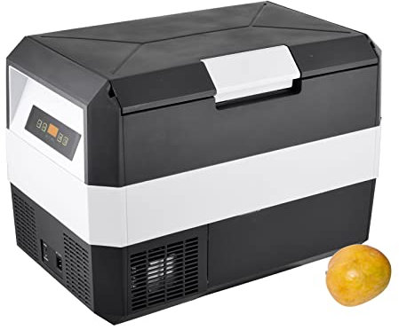 Prime Tech Kompressor-Kühlbox Eco-Line 25/30 Liter, bis -22 Grad, 12/24/230 V für Steckdose, Auto, LKW, PKW, Boot, Reisemobil (Kühlbox 30 l) – DIVERSE Größen