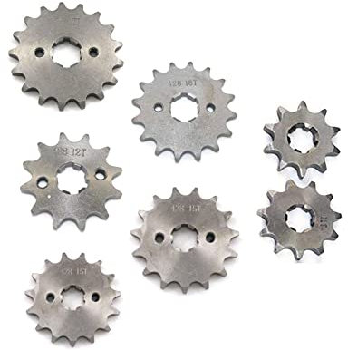 Kettenritzel 428, 17 mm, 20 mm, 10, 11, 12, 13, 14, 15, 16, 17, 18, 19 Zähne für PIT BIKE, Motorrad, Roller, ATV, Moped, Kraftstoffeinsparung, Upgrade von Zubehör (Co