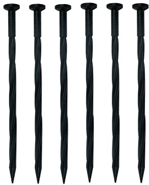 Lambo Picchetto da Giardino,Picchetti da Giardinaggio Lunghi 8 Pollici - Bullone di Ancoraggio Fisso di Cintura di Isolamento a per la barriera di Erbe Cattive Bordo di pavimentazione e