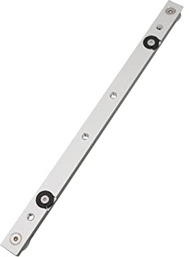 Guida di scorrimento per sega circolare da banco, guida in lega di alluminio con scanalatura a T, durevole nell'uso, angolo di taglio e barra di supporto, strumenti per la lavorazione del legno