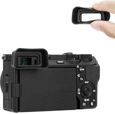 KIWIFOTOS Verlängerte Augenmuschel aus Gummi für Son. Alpha A6700 Kamera | Ers. FDA-EP20 Okular, Erweitertes Silikon-Design, schirmt Streulicht