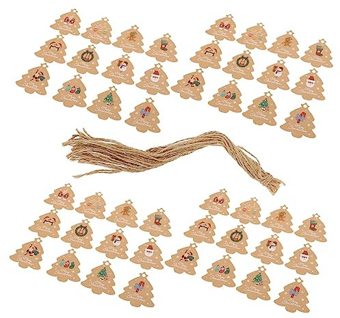 Garneck Weihnachtsanhänger Mit Anhängern Zum Aufhängen DIY-weihnachtsbaumanhänger Aus Papier Weihnachtspapieranhänger Für Geschenke Und Dekoration