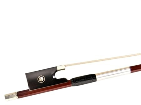 Brasilianischer Hämatoxylin-Geigenbogen, Messing-Pferdeschwanz-Geigenbogen, Rundstabbogen, Silber, 4/4-1/2 (Color : 3/4)
