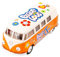Easy Toys Model Car Compatible with Volkswagen Classic Bus. Scale Toy Van with Opening Doors. Car modeling. (1962 Orange)