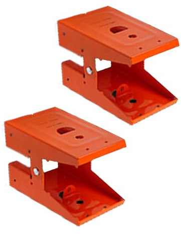 NOENNULL 2PCS Saw Horse Bracket Cold Rolled Steel Mechanical Sawhorse Brackets Display Stand Woodworking Saw Horse Holder Saw Woodworking