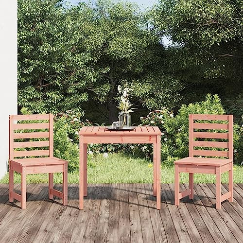 KTHLBRH 3-TLG. Garten-Bistro-Set Massivholz Douglasie Outdoor-Möbel-Sets Gartenmöbel-Sets Balkonmöbel-Sets Terrassenmöbel-Sets für Terrasse, Garten, Balkon
