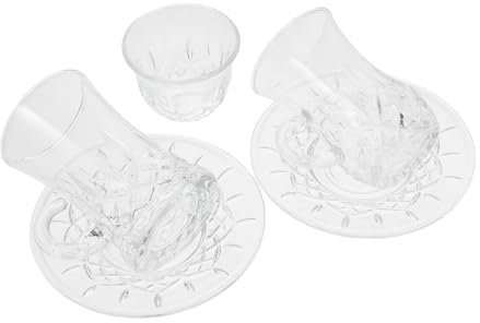 Hemobllo 1set Tazze Da Caffè Turco Europeo Con Piattini Design Forma Di Gourd Per Tè e Bevande Calde Set Elegante Per Uso Personale e Comunale