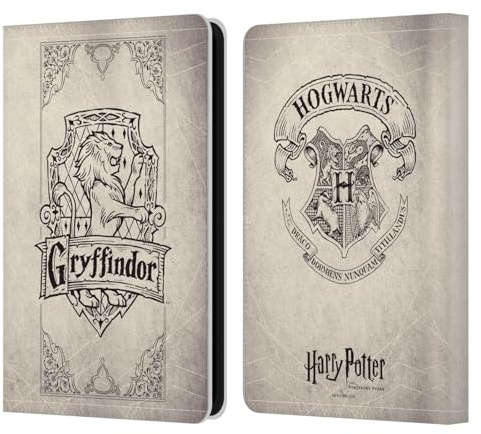 Head Case Designs Offizielle Harry Potter Gryffindor Pergament Sorcerer's Stone I Leder-Wallet-Hülle Kompatibel mit Amazon Kindle 11th Gen (2024)