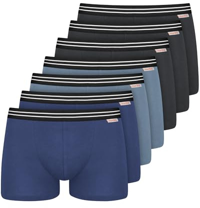 Boxershorts för män, Ljusblå/violetblå, XL