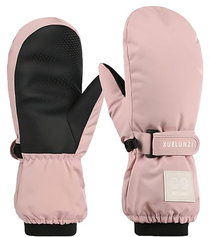 Kids-Winter-Ski Gloves - Girls-Thickened Warm Mittens-Windproof Snow-Gloves