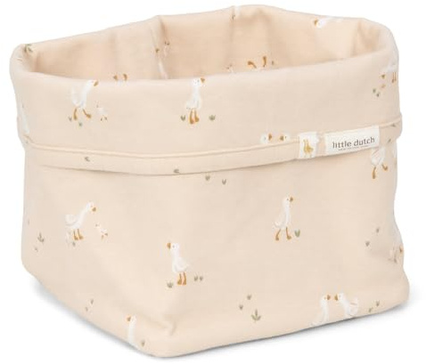 Little Dutch Wickeltischkörbchen Körbchen Korb Utensilo Organizer für den Wickeltisch Baby klein - Little Goose beige - Newborn Naturals