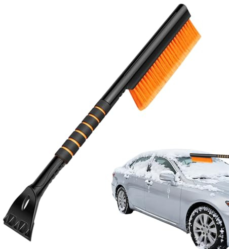 Raschiaghiaccio per auto - Raschietto antigelo durevole ed ergonomico, spazzola per neve con tergipavimento | Strumento per auto invernale per la rimozione su camion, SUV, finestrini, veicoli, parabre