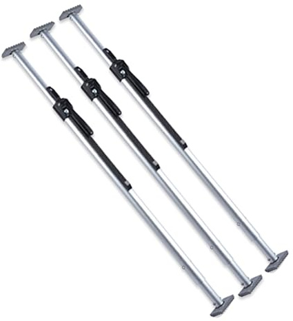 YCOVSFP Ladeflächen-Stützstange for Pickups, Verstellbare Ratschen-Ladestange Zur Ladungssicherung In Transportern, Sattelaufliegern Und Anhängern(130-168cm-3piece)