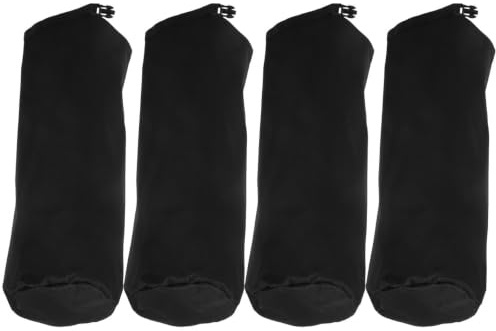 KOMBIUDA 4stücke Zeltgewichte Sandbags für Outdoor Werbung Singletube Sandsäcke zur Stabilen Befestigung von Gartenzelten und Pavillons Robust Einfach zu Montieren Leicht Tragbar Schwarz