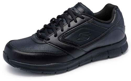 Skechers Men's Nampa Food Service Shoe, Black, 8.5