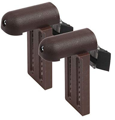 Ventanara® Klemmträger mit Dichtungspad Rollo Jalousie ohne Bohren Klemmfix 2 Stück (Universal Klemmträger, Braun)