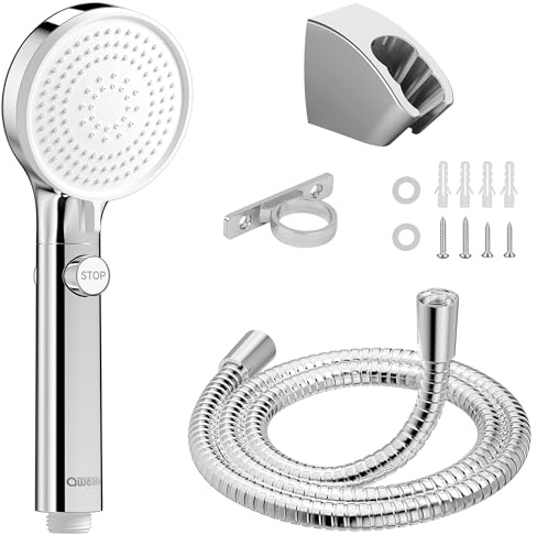 Pommeau de douche pour camping-car avec tuyau, pommeau de douche haute pression avec interrupteur marche/arrêt à main, remorque de voyage, camping-car et bateau et camping-car, pièce de rechange