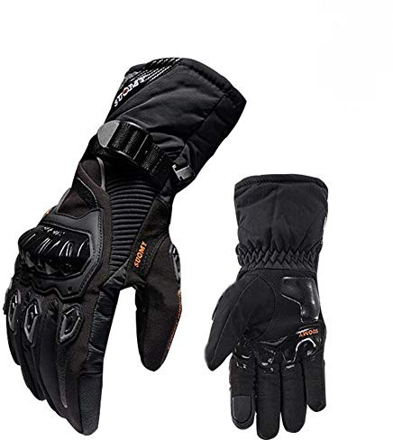 Riloer wasserdichte Winterhandschuhe für Männer und Frauen - Touchscreen-Finger und Silicon Palm, für Motorrad-Rennhandschuhe Dirt Bike ATV UTV Radfahren Outdoor-Handschuhe
