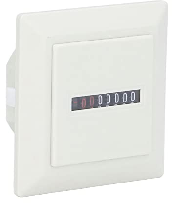 Contaore Meccanico Contaore Calibro Timer Elettronico Industriale Professionale 72x72mm Bianco 220VAC