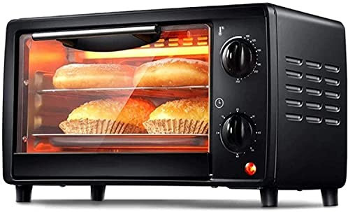CAZARU Mini Four 12L, Four Grille-Pain Multifonction à Convection Comptoir Turbo Rotisserie électrique