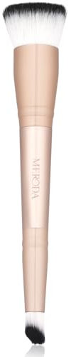 MERODA® Duo Foundation & Concealer Pinsel [2-IN-1] - Foundation & Concealer Brush - Doppelseitiger Make Up Pinsel - Multifunktionaler Schminkpinsel - Verblender Pinsel Make Up - Blending Brush Face