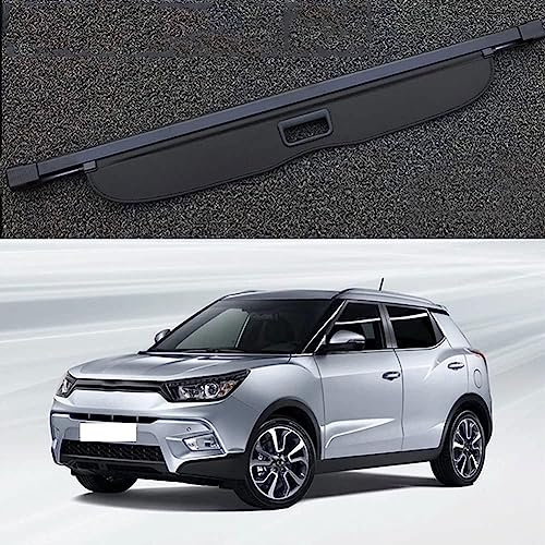 PAKJEL für SsangYong Tivolan Tivoli 2015 2016 2017 2018 2019 Auto Laderaumabdeckung Kofferraumabdeckung Rollo Einziehbare Kofferraum Schutz Abdeckung Cargo Cover,Autozubehör.