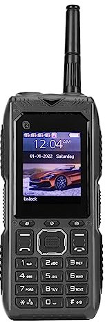 Telefono Sbloccato 2G per Anziani, Pulsanti Grandi, Caratteri Grandi, Telefono Cellulare con Antenna, Volume Alto, Torcia Elettrica, SOS, Sveglia, Calendario, Lettore (Spina