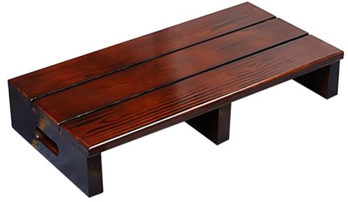 TRAGLO Marchepied en Bois antidérapant pour lit Portable, marchepied pour Chambre à Coucher, Salle de Bain, Cuisine, capacité de 250 kg, Aucun Assemblage requis(Color:A,Size:70x30x11cm)