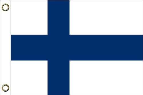 Bandiera della Finlandia, 150 cm x 90 cm, 90 x 150 cm, resistente alle intemperie e durevole, in poliestere con due occhielli