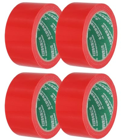PATIKIL Pickleball Corte Nastro 2 x 66ft 4pz Pickleball Corte Marcatura Kit per Interno/Esterno Tennis Pallavolo Badminton Campo Rosso