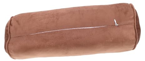 WOONEKY Memory Foam Foot Support Cushion with Velvet Cover Round Cylinder Neck and Leg Roll Pillow for Sleeping Yoga Beauty Therapy Portable Lightweight Neck and Foot Rest Cushion