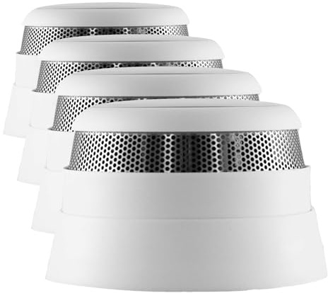 frient Sensore di Fumo Wireless | Intelligent Smoke Alarm | Notifica Istantanea Incendi | EN 14604 | Alimentazione a Batteria | Zigbee | Compatibile con SmartThings, Home Assistant e Athom Homey