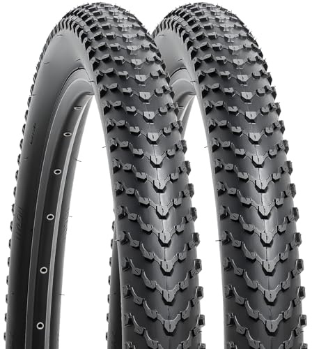 YunSCM 2Pcs Foldable 27.5 inch Bike Tyres 27.5X2.40 Tires 60-584 Compatible With 27.5X2.40 Mountain/Gravel/Off Road/Road Bicycle Bike Tyre