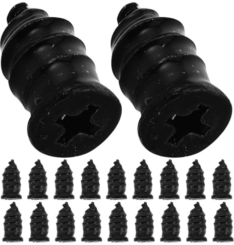 MUELODSIC Kit de Réparation de Pneus 50 Pcs Clous de Crevaison en Caoutchouc Clou Champignon Vis Autotaraudeuses Grand Format pour Voitures Motos et Véhicules Électriques Outil de