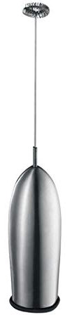Milk Frother Handheld Battery Operated Electric Foam Maker for Coffee, Lattes, Cappuccino, Matcha and Hot Chocolate, Mini Blender and Foamer with Stainless Steel Whisk,Stainless steel shell