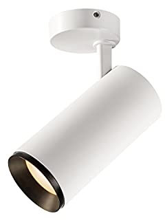 SLV Deckenaufbauleuchte NUMINOS® SPOT DALI L/LED Spot, Fluter, Deckenstrahler, Deckenleuchte, Aufbau-Leuchte, Innen-Beleuchtung / 3000K 28W 2400lm weiß dimmbar 60Grad